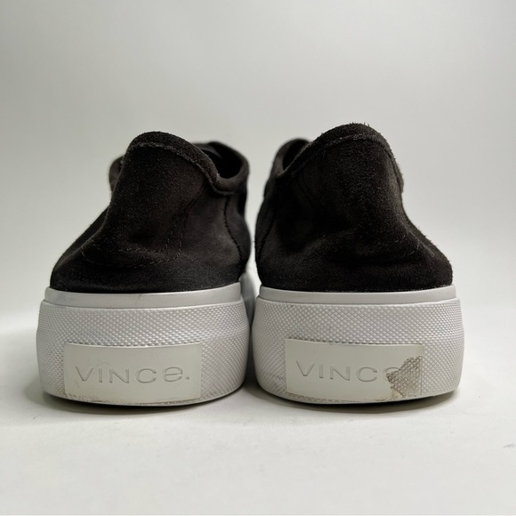 VINCE Smokey Grey Suede White Thick Chunky Platform Lace-up Sneakers Shoes - Picture 3 of 12